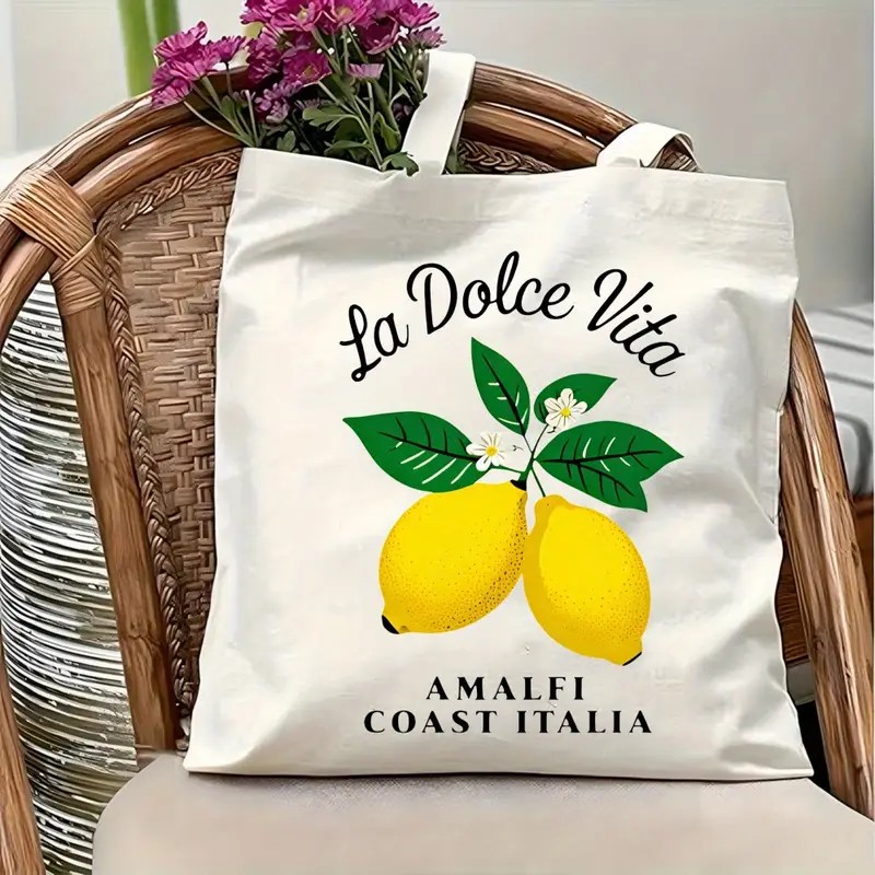 La Dolce Vita Limon Kanvas Çan - Tote Bag Beach incelemesi ve fiyatı