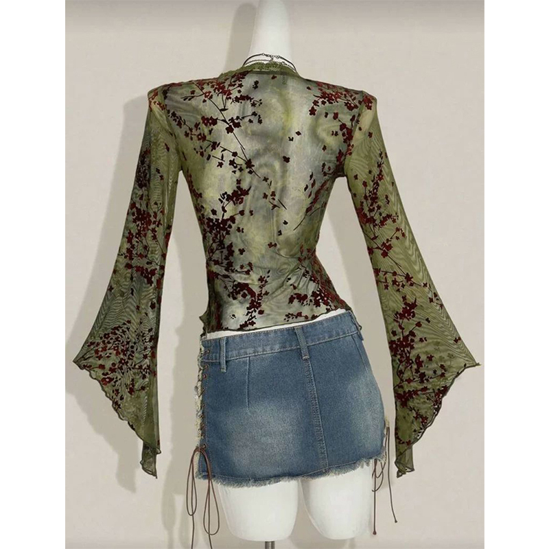 MEXZT Vintage Çiçekli Örgü Göm - Romper Floral Print incelemesi ve fiyatı