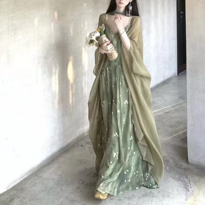 2025 Yeni Vintage Zarif Fransı - Midi Skirt Floral incelemesi ve fiyatı