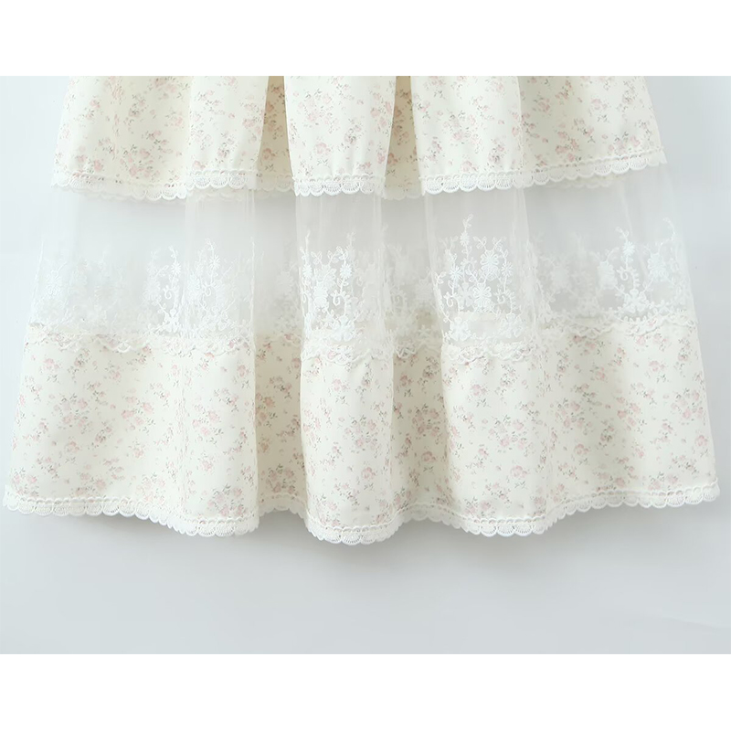 YENKYE Dantel Patchwork Çiçek  - Midi Skirt Floral incelemesi ve fiyatı